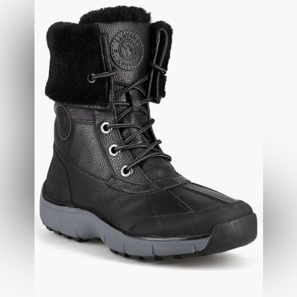 Santana Canada Black and Gray Winter Boots